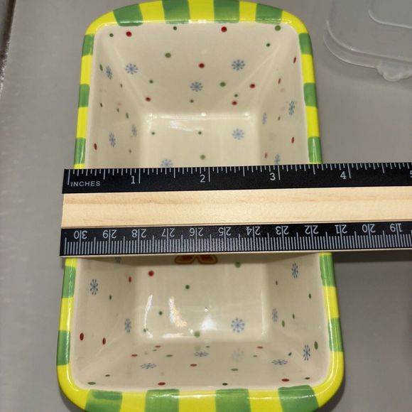 Temptations By Tara "Winter Whimsy" Snowman & Penguin 12 Oz Loaf Pan With Lid - Picture 6 of 7